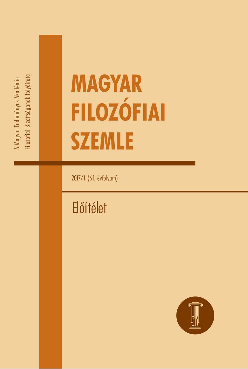 Magyar Filozófiai Szemle 2017/1.
