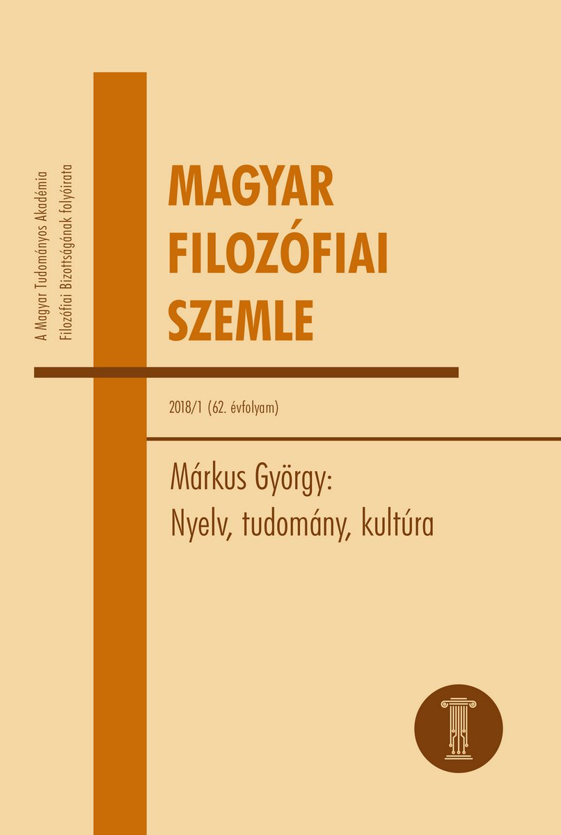 Magyar Filozófiai Szemle 2018/1.