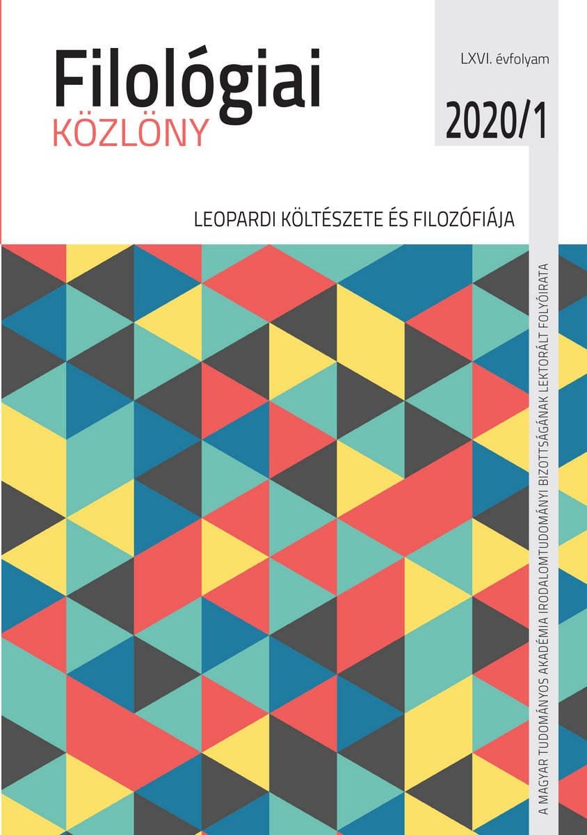 Filológiai Közlöny 2020/1.
