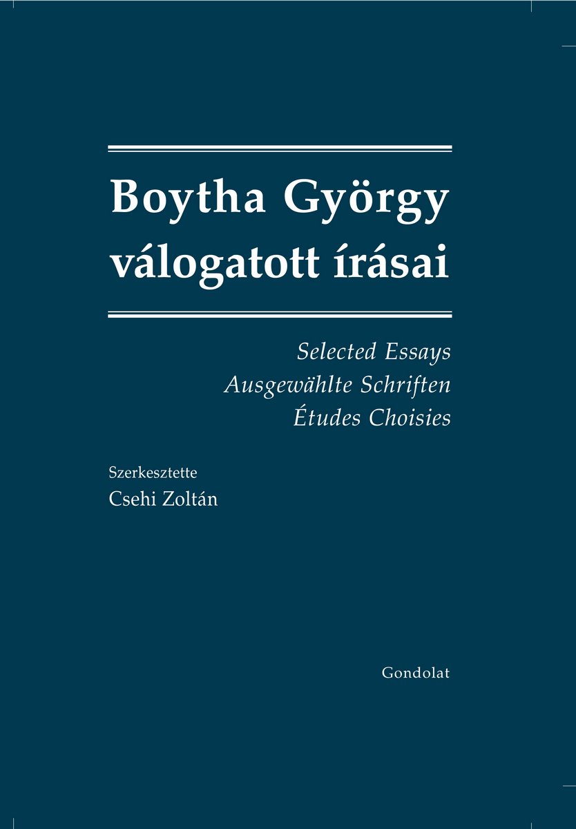 Boytha György válogott írásai